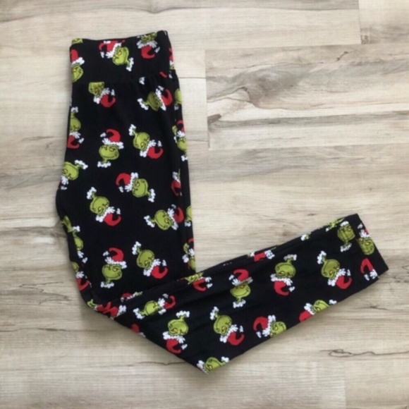 Dr Seuss High Waist How the Grinch Stole Christmas Pyjama Bottoms - Picture 2 of 5